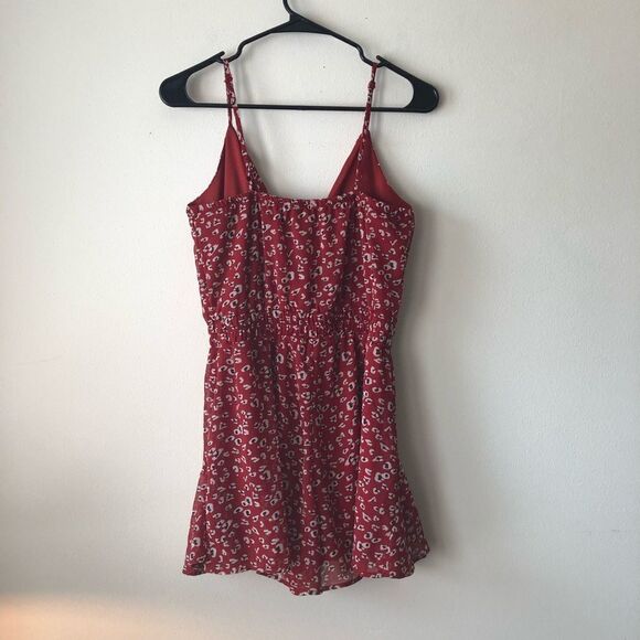 Trixxi Red Cheetah Animal Print Romper Small - Picture 9 of 11